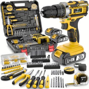 20V Cordless Drill Set 148pcs  Electric  Drill  ToolBox Set